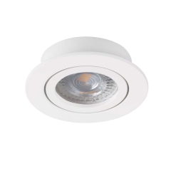 Kanlux Oczko ruchome DALLA aluminium okrągłe białe 1xGX5.3
