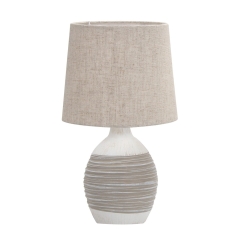 Candellux Lampka stołowa AMBON beżowa E14