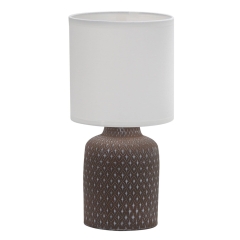 Candellux Lampka stołowa INER brązowa E14