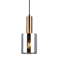 Italux Lampa wisząca SARDO złoty dymiony E27