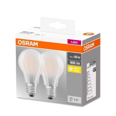 Osram Żarówka LED BASE CLASSIC A60 GLFR 7W E27 806 lm 2700K 2 szt.