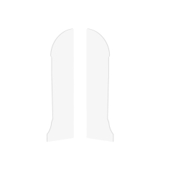 Vox Zaślepki Estilo E1601 białe 2 szt.