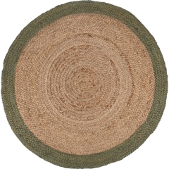 Dywan jutowy okrągły Natural zielony śr. 90cm