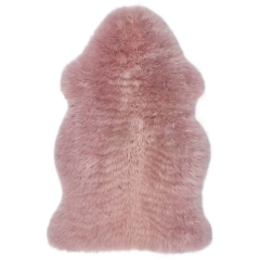 Skóra owcza naturalna BLUSH BORDEAUX różowa 50 cm x 80 cm