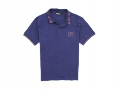 *M DKNY Mens Polo Shirt Cotton Purple size L