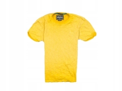 *B Superdry Mens T-shirt Cotton Yellow Tee size S