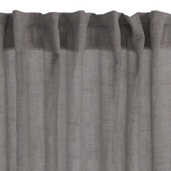 Zasłona len boho lniana 1x140x300 lniany szara