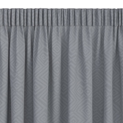 Zasłona glamour 1x140x300 żakard szara