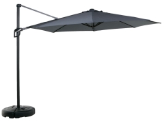 Parasol wiszący ogrodowy 300cm szary