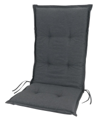 Poduszka ogrodowa na krzesło leżak szara