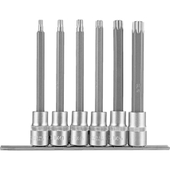 Zestaw końcówek Torx 6 elementów 1/2" 140 mm