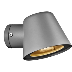 Lampa punktowa ścienna IP44 GU10 szara złota
