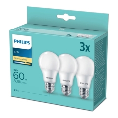 Żarówka LED Philips A60 E27 806 lm 2700 K 3 szt.