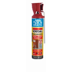 Soudal Piana montażowa z aplikatorem Genius Gun 500ml + 20% gratis