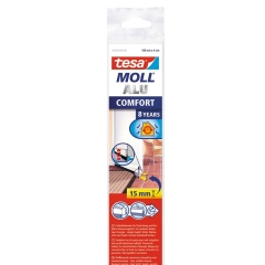 Tesa Uszczelka drzwiowa Comfort szczotkowa do nierównych podłoży biały 1 m x 43