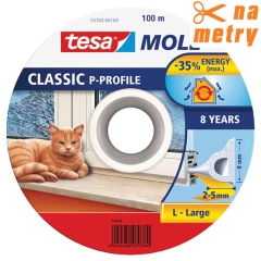 Tesa Uszczelka profil P biała 1 m