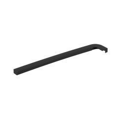 Zaślepka do parapetu PVC grafit, szer. 30,5 cm, lewa