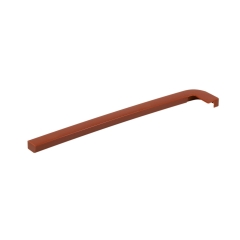 Zaślepka do parapetu PVC orzech, szer. 30,5 cm, lewa