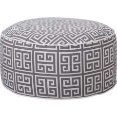 Puf nadmuchiwany greek szaro-biała 53 x 23 cm