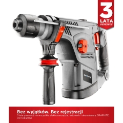 Graphite Młot udarowy SDS+ 900W z walizką