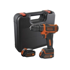 Black+Decker Wiertarko-wkrętarka akumulatorowa 10.8V/1.5 Ah x 2 z walizką