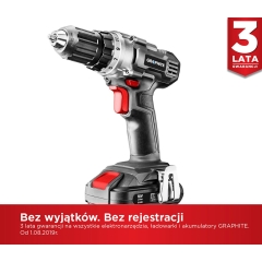 Graphite Wiertarko-wkrętarka akumulatorowa Energy+ 18V 2 Ah