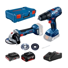 Bosch Professional Zestaw narzędzi akumulatorowych GWS 180-LI/GSB 180-LI/GAL 18V