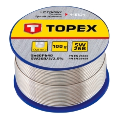 Topex Lut cynowy 60% Sn, drut 1.5 mm, 100 g
