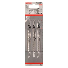 Bosch Professional Brzeszczot do wyrzynarki do drewna z uchwytem T - 3 szt