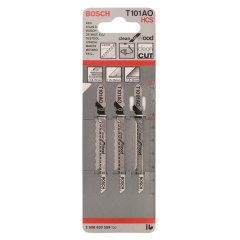 Bosch Professional Brzeszczot do wyrzynarki do drewna z uchwytem T - 3 szt