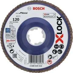 Bosch Professional Tarcza listkowa X-lock G120 do metalu 125 mm