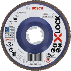 Bosch Professional Tarcza listkowa X-lock G80 do metalu 125 mm