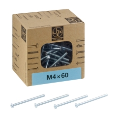 LUX-TOOLS Wkręt do metalu stożek SL 4x60mm 100szt