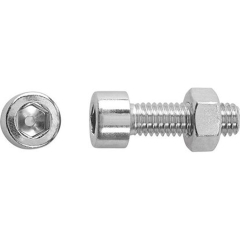 Lux-Tools Śruba + nakrętka z łbem walcowym ocynk SL 5x20mm 8szt.