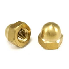 Lux-Tools Nakrętka kołpakowa mosiądz M5 8szt.