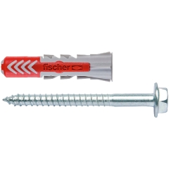 Fischer Kołek uniwersalny krzyżak 10x50 4szt.