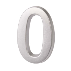 Sartpol Cyfra 0 aluminiowa 20 cm satyna