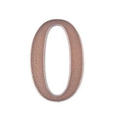 Sartpol Cyfra 0 aluminiowa 20 cm miedź