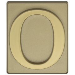 Metro Cyfra 0 plastikowa samoprzylepna oliwka wys. 4,7cm