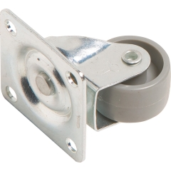 Kółko zwrotne do mebli z płytką i kołem typu soft śr. 25 mm 15 kg