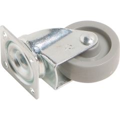 Kółko zwrotne do mebli z płytką i kołem typu soft śr. 45 mm 40 kg