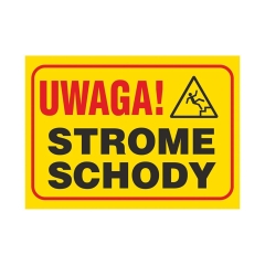 Znak strome schody