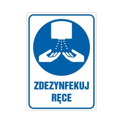 Metro Oznaczenie Zdezynfekuj ręce