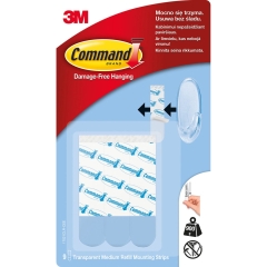 3M Paski wymienne przeźroczyste Command 9 szt.