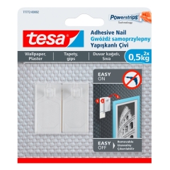 Tesa Gwóźdź samoprzylepny do tapet, 2 szt. do 0,5kg