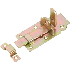 Zasuwa drzwiowa 100 mm x 45 mm ocynkowana na żółto