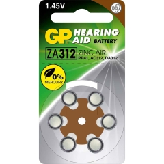 GP Baterie Zinc Air ZA312 6 szt