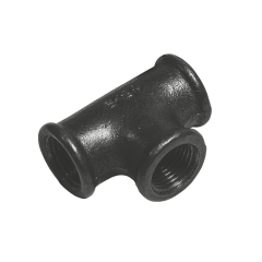 Trójnik 3/4x1/2" żeliwny czarny