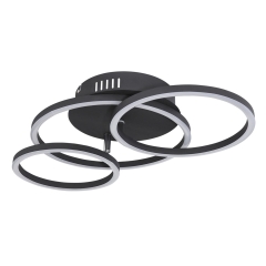 Globo Lampa LED KENDY czarna 30W 1100 lm 3000K