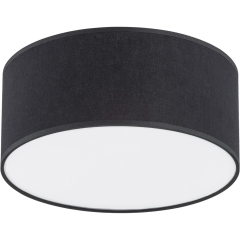 TK Lighting Plafon RONDO śr. 30 cm czarny E27